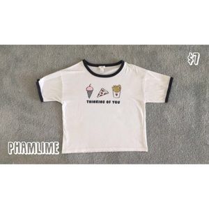 “Thinking Of You” Food Crop Top || PhamLime